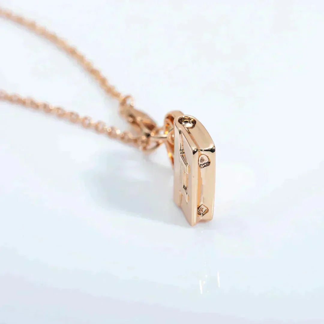 [Pearl Jewelrys]AMULETTE PEDANT ROSE GOLD NECKLACE