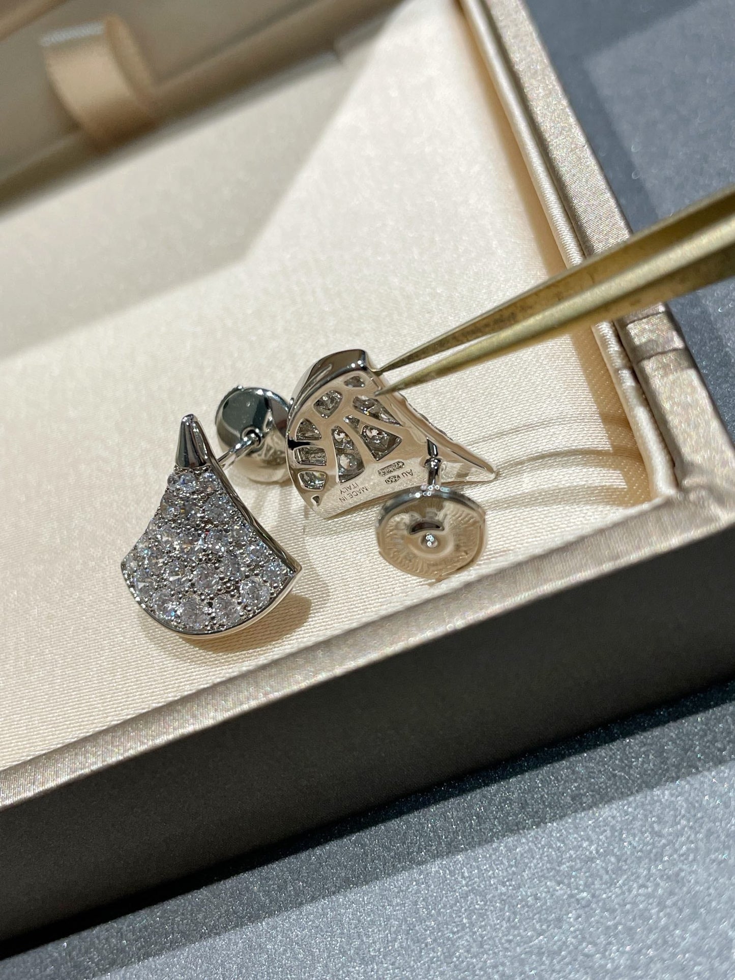 [Pearl Jewelrys]DREAM STUD EARRINGS DIAMOND