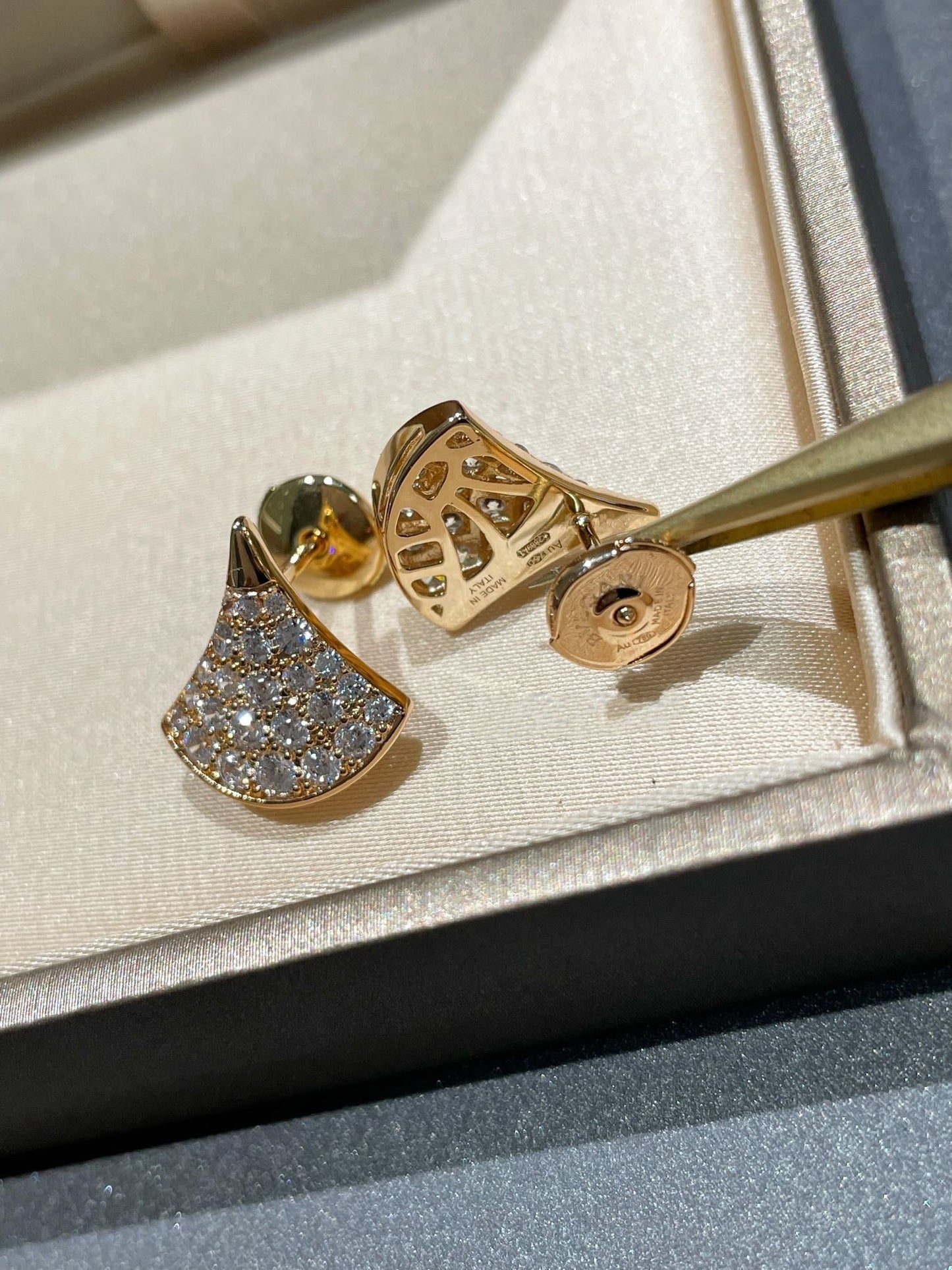 [Pearl Jewelrys]DREAM STUD EARRINGS DIAMOND