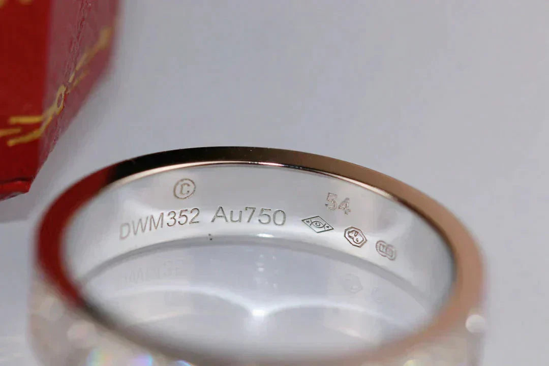 [Pearl Jewelrys]LOVE RING 3.6MM DIAMOND PAVED