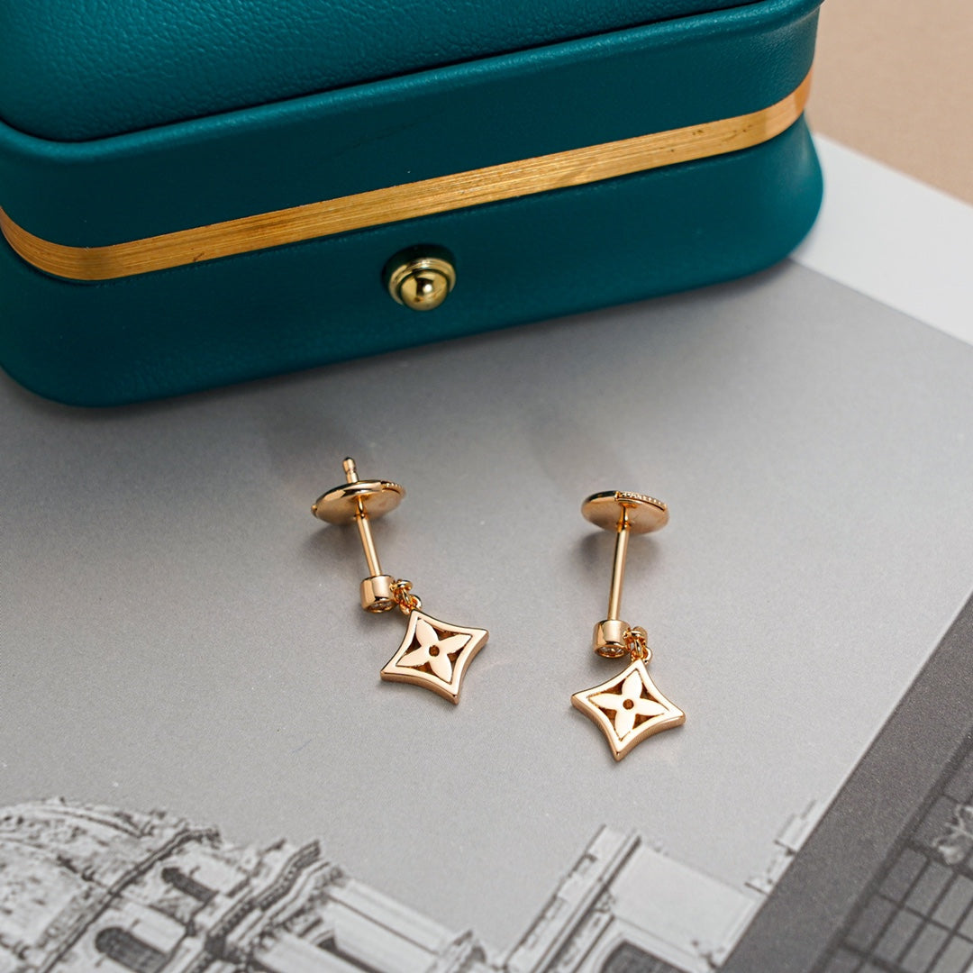 [Pearl Jewelrys]STAR EARRINGS GOLD