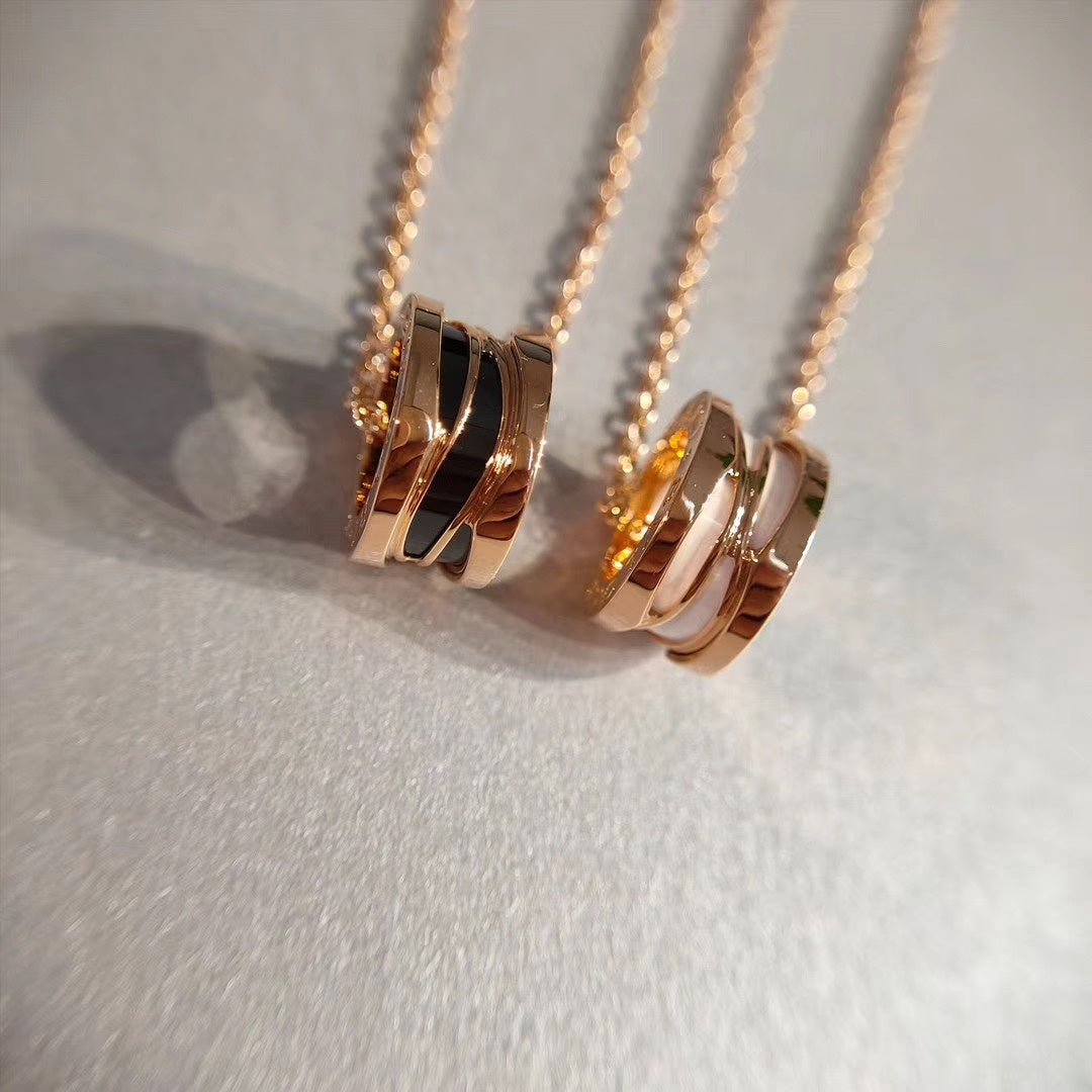 [Pearl Jewelrys]ZERO 1 NECKLACE PINK GOLD