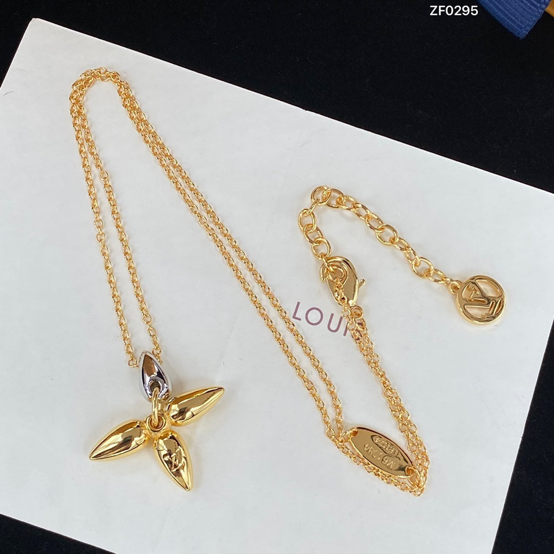 [Pearl Jewelrys]LOUISETTE PEDANT GOLD NECKLACE