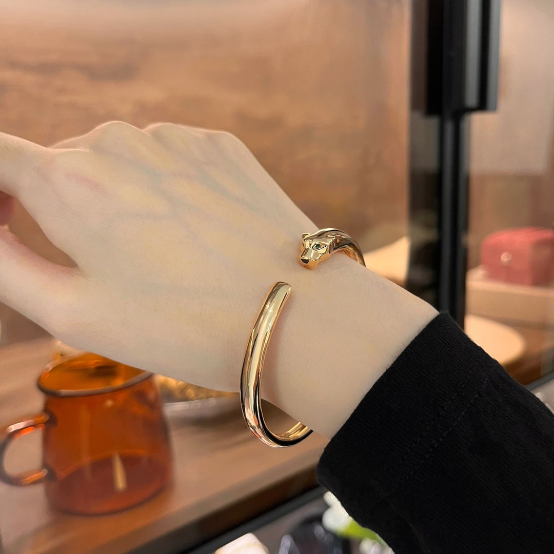 [Pearl Jewelrys]PANTHERE GOLD OPEN BRACELET