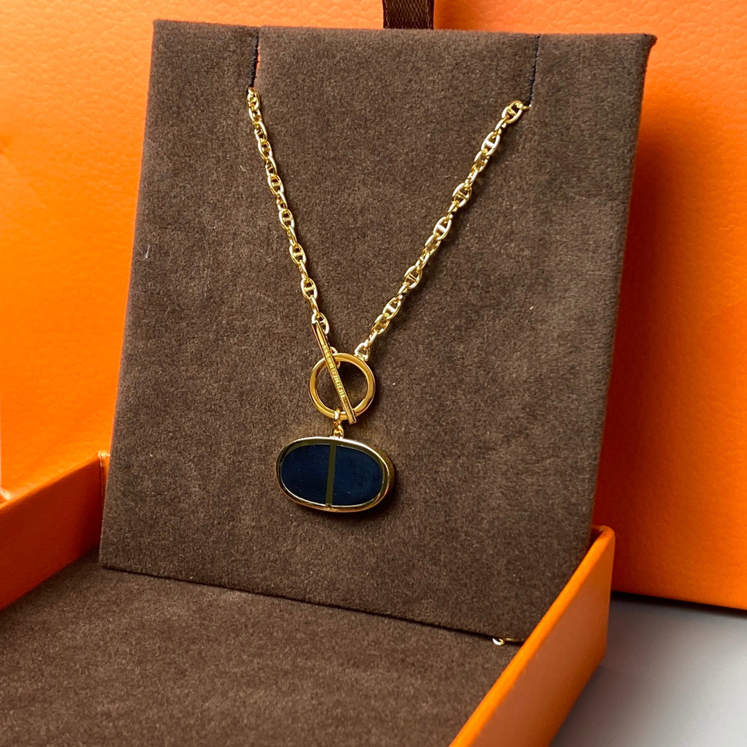 [Pearl Jewelrys]CHAINE VERSO BLACK CERAMIC NECKLACE