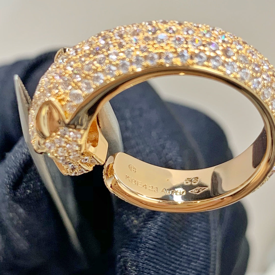 [Pearl Jewelrys]PANTHERE PINK GOLD DIAMOND RING