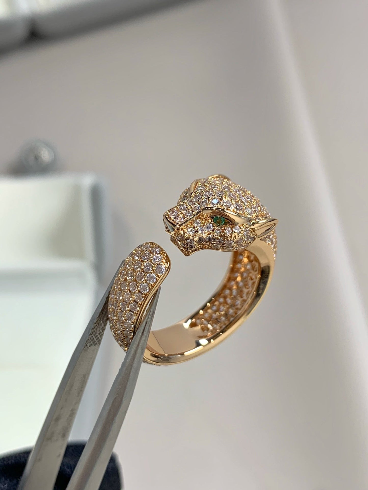 [Pearl Jewelrys]PANTHERE PINK GOLD DIAMOND RING