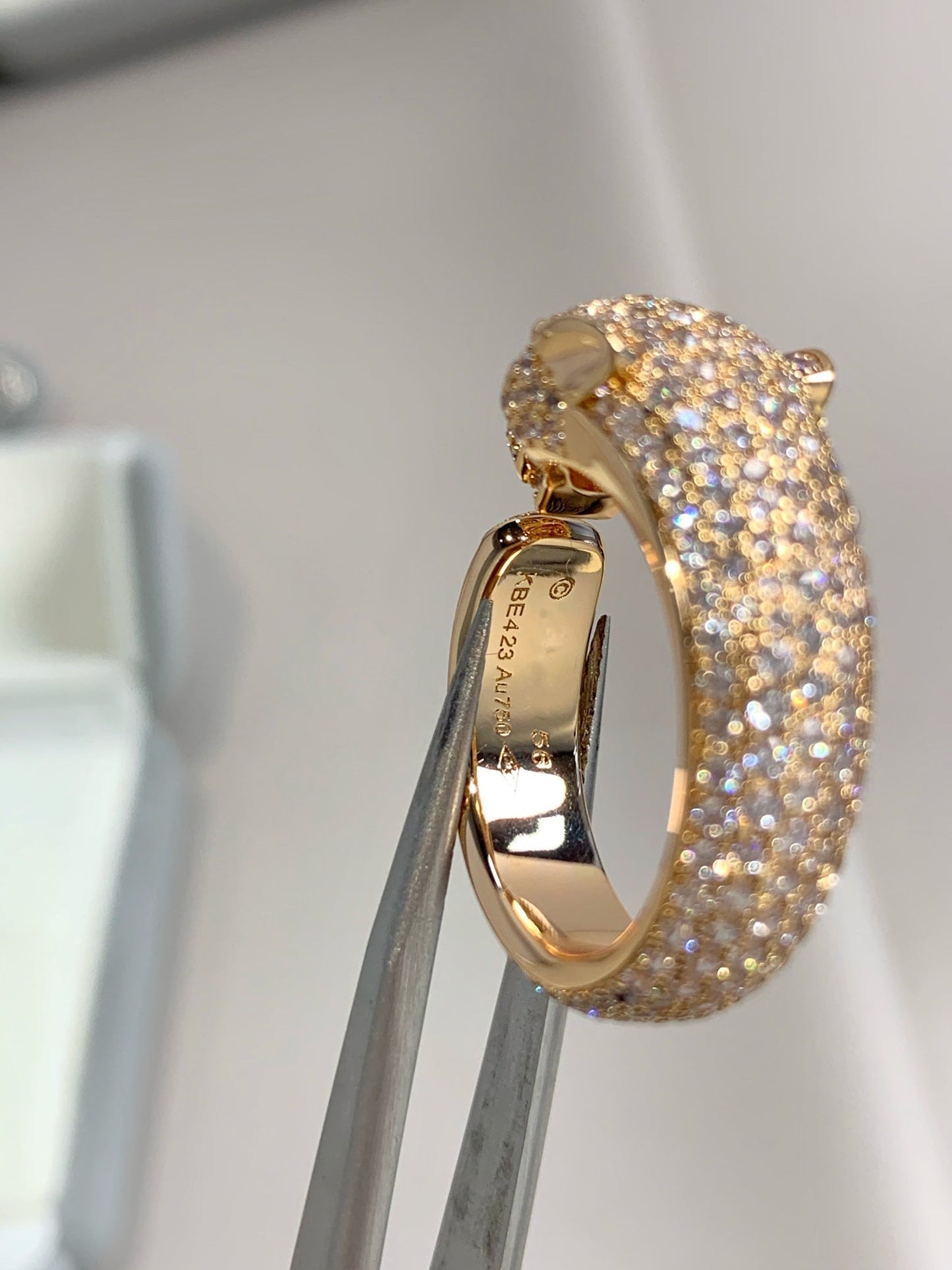 [Pearl Jewelrys]PANTHERE PINK GOLD DIAMOND RING