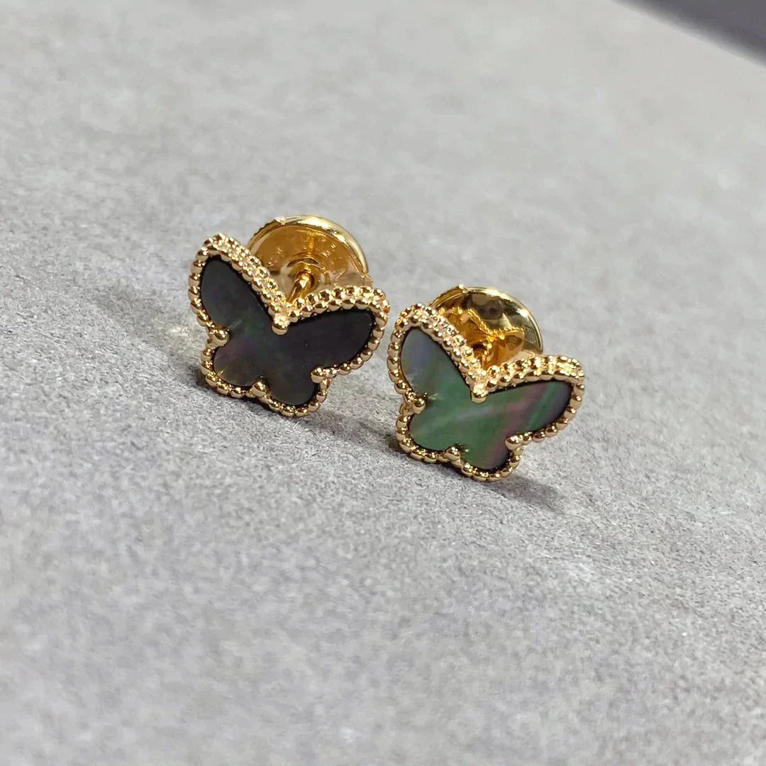 [Pearl Jewelrys]BUTTERFLY DARK MOP  EARRINGS