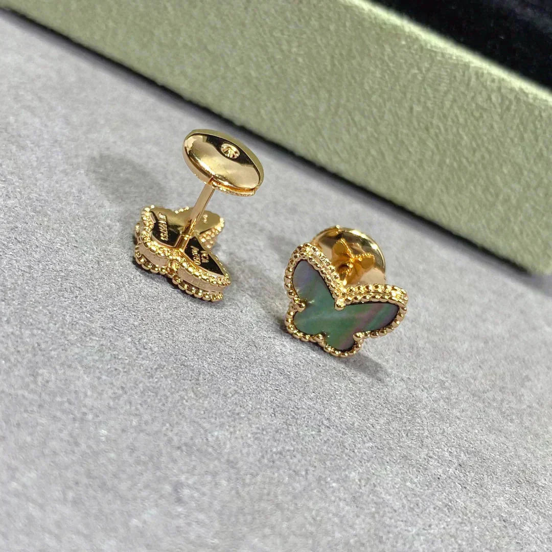 [Pearl Jewelrys]BUTTERFLY DARK MOP  EARRINGS