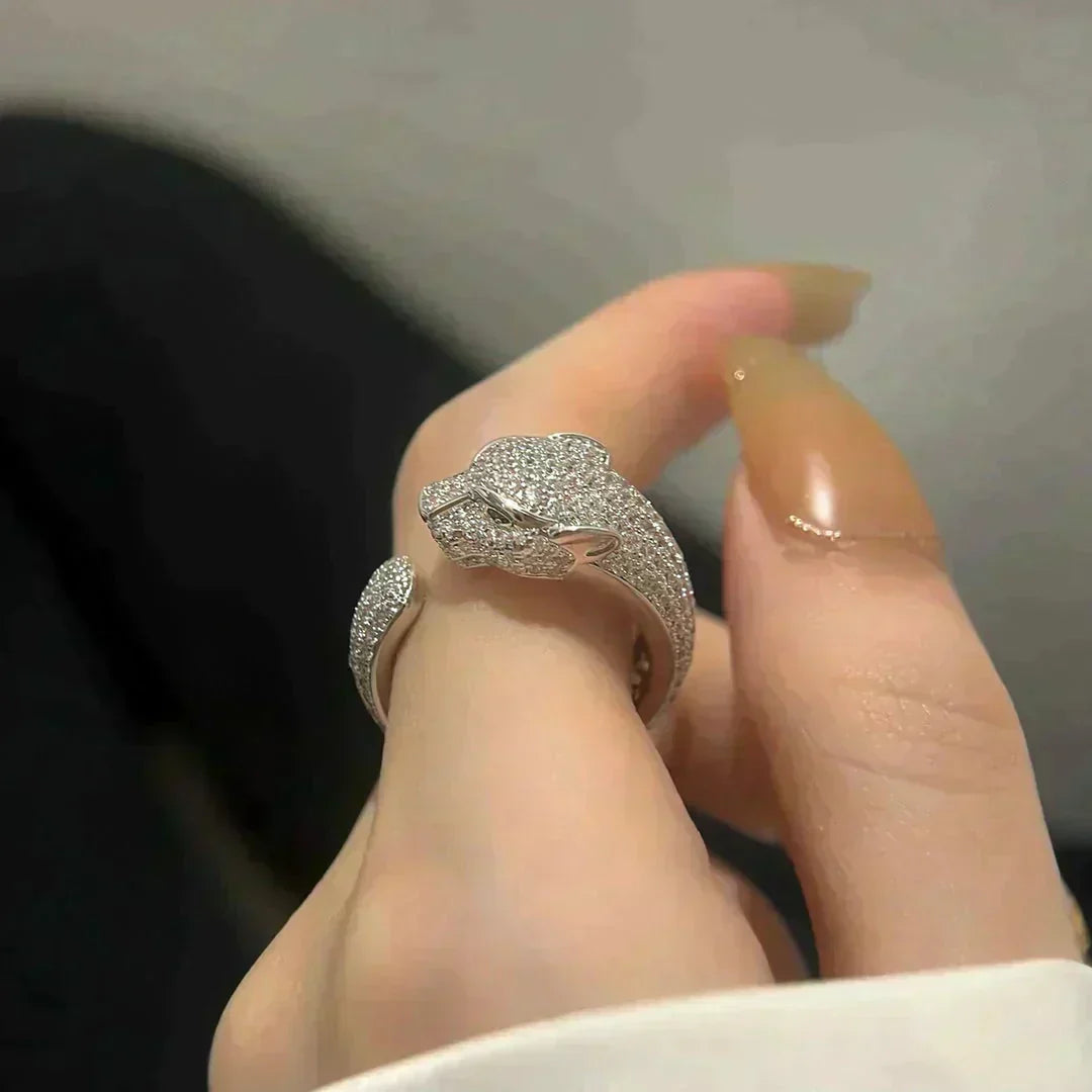 [Pearl Jewelrys]PANTHERE 5.5MM ALL DIAMOND RING
