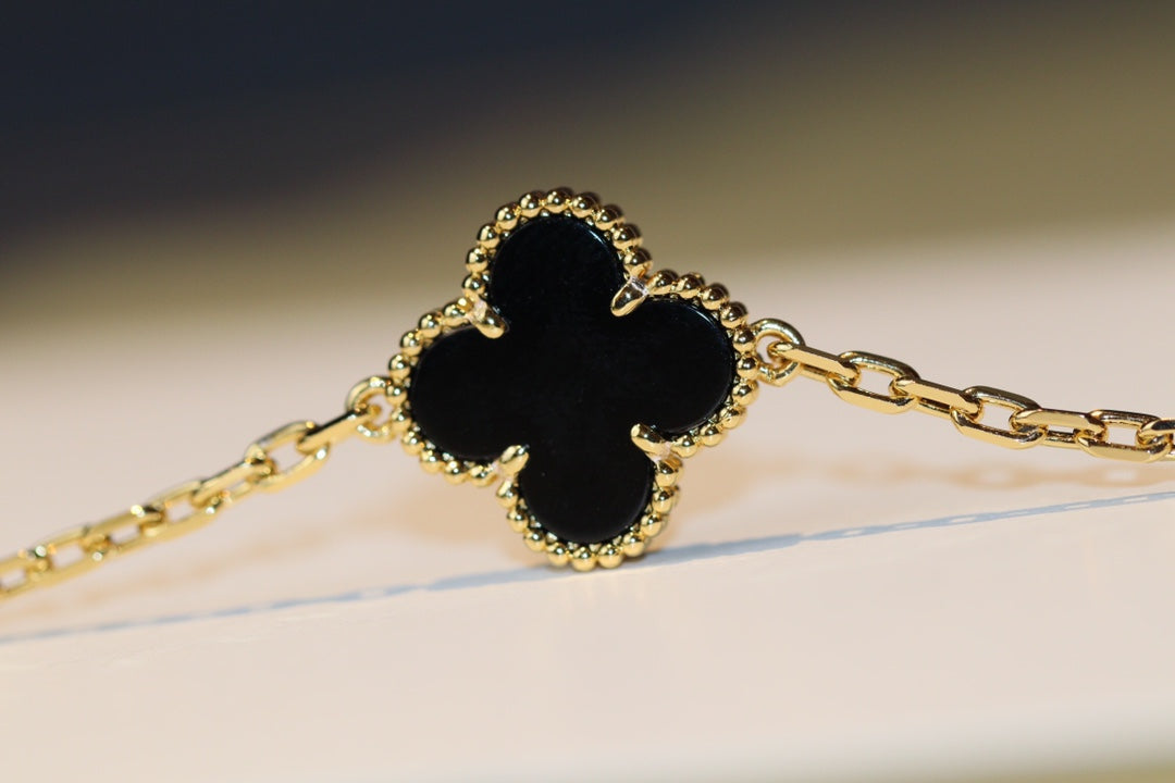 [Pearl Jewelrys]CLOVER 20 MOTIFS ONYX ROSE GOLD