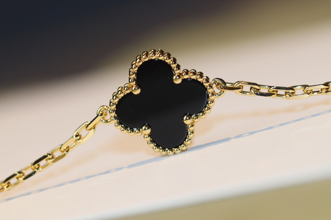 [Pearl Jewelrys]CLOVER 20 MOTIFS ONYX ROSE GOLD