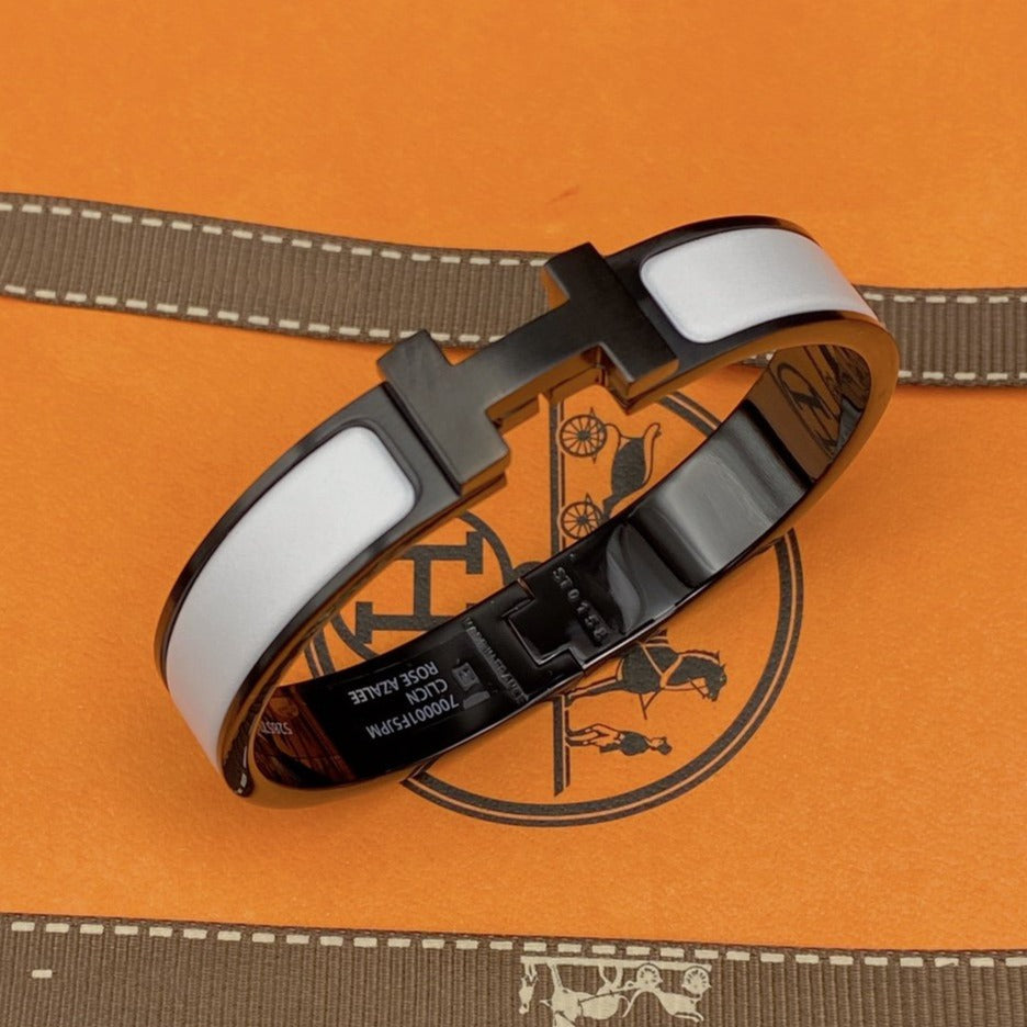 [Pearl Jewelrys]H BRACELET 12MM BLACK WHITE CERAMIC