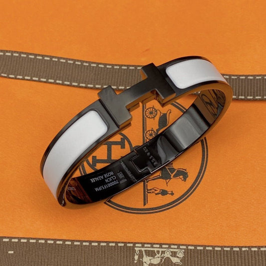 [Pearl Jewelrys]H BRACELET 12MM BLACK WHITE CERAMIC