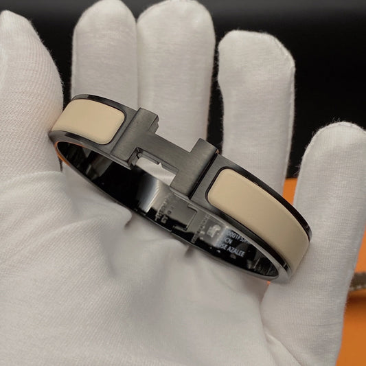 [Pearl Jewelrys]H BRACELET 12MM BLACK BEIGE CERAMIC
