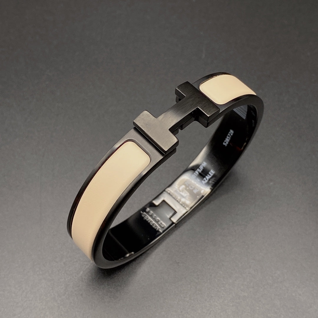 [Pearl Jewelrys]H BRACELET 12MM BLACK BEIGE CERAMIC
