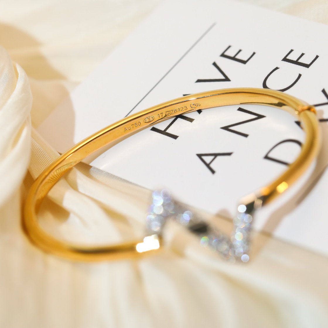 [Pearl Jewelrys]VOLTE UPSITE DOWN GOLD DIAMOND BRACELET