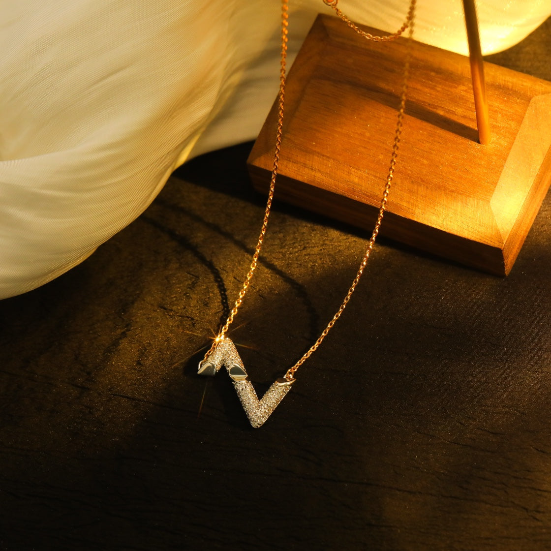 [Pearl Jewelrys]VOLT SILVER DIAMOND PEDANT NECKLACE