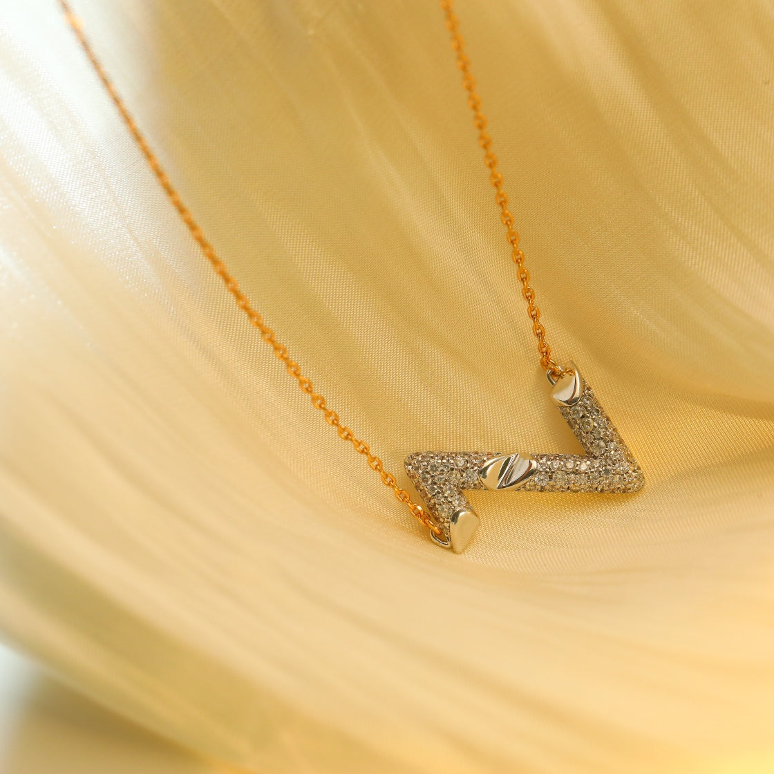 [Pearl Jewelrys]VOLT SILVER DIAMOND PEDANT NECKLACE