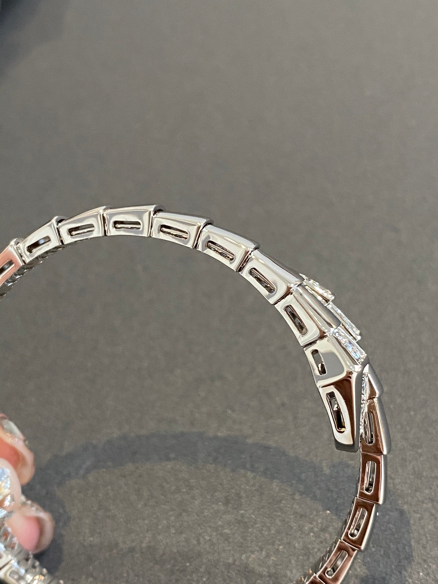 [Pearl Jewelrys]SERPENTI BRACELET DIAMONDS SILVER