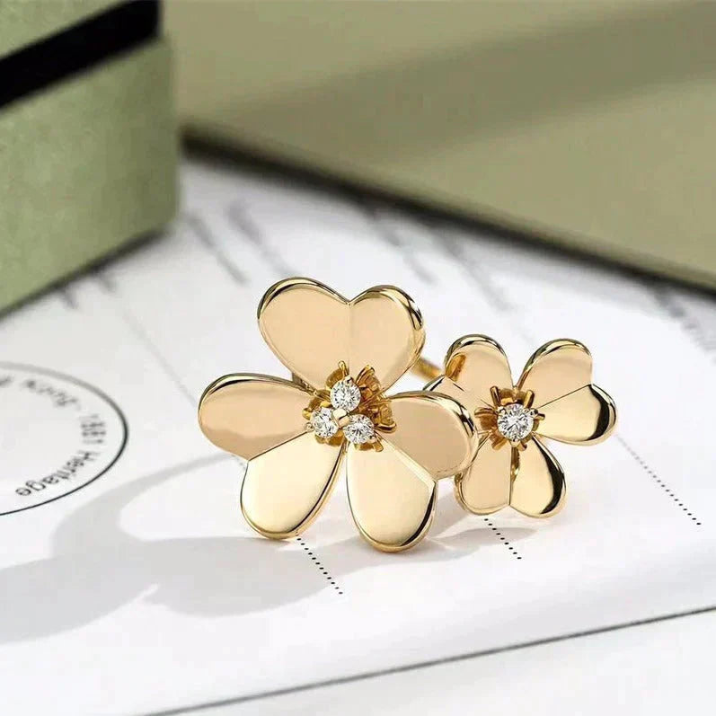 [Pearl Jewelrys]CLOVER COMOS GOLD DIAMOND RING