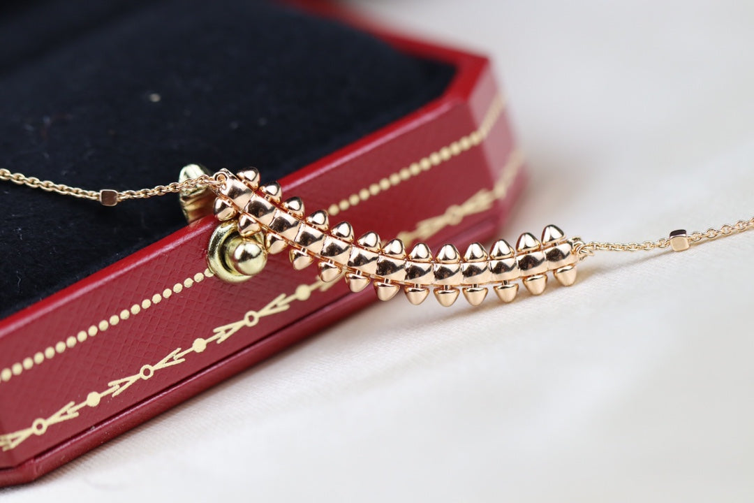 [Pearl Jewelrys]CLASH PINK GOLD NECKLACE