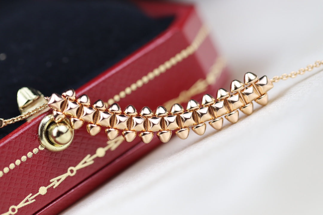 [Pearl Jewelrys]CLASH PINK GOLD NECKLACE
