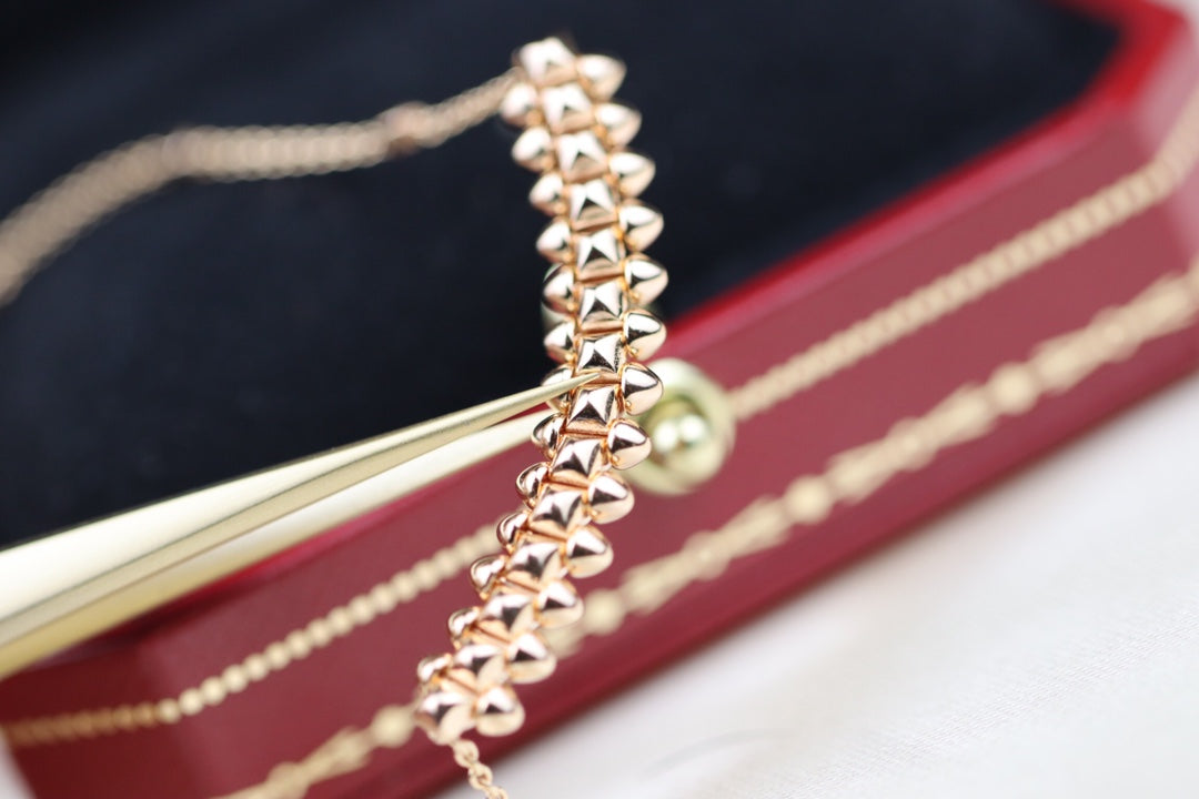 [Pearl Jewelrys]CLASH PINK GOLD NECKLACE