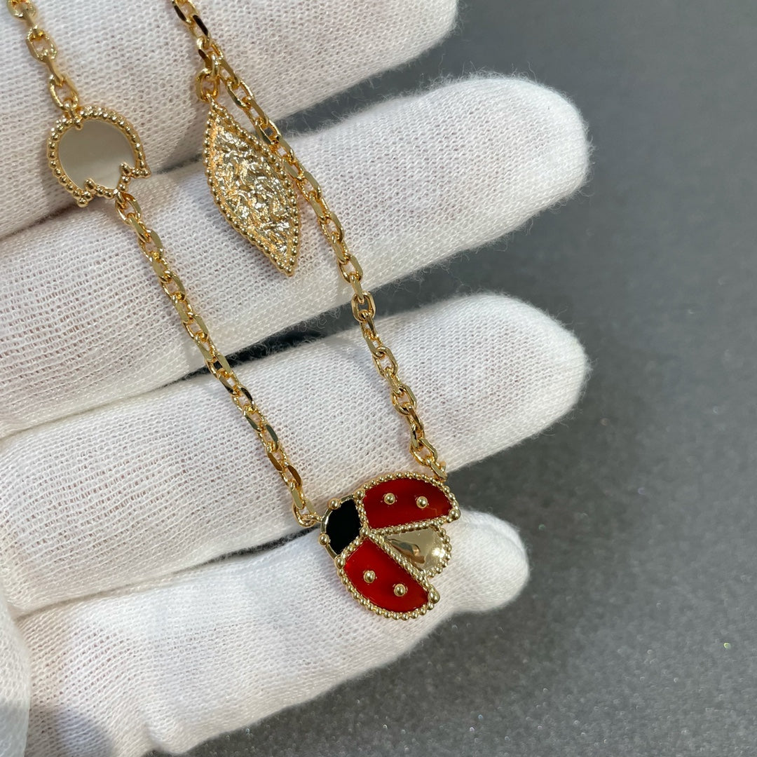 [Pearl Jewelrys]LUCKY SPRING 15 MOTIFS GOLD NECKLACE