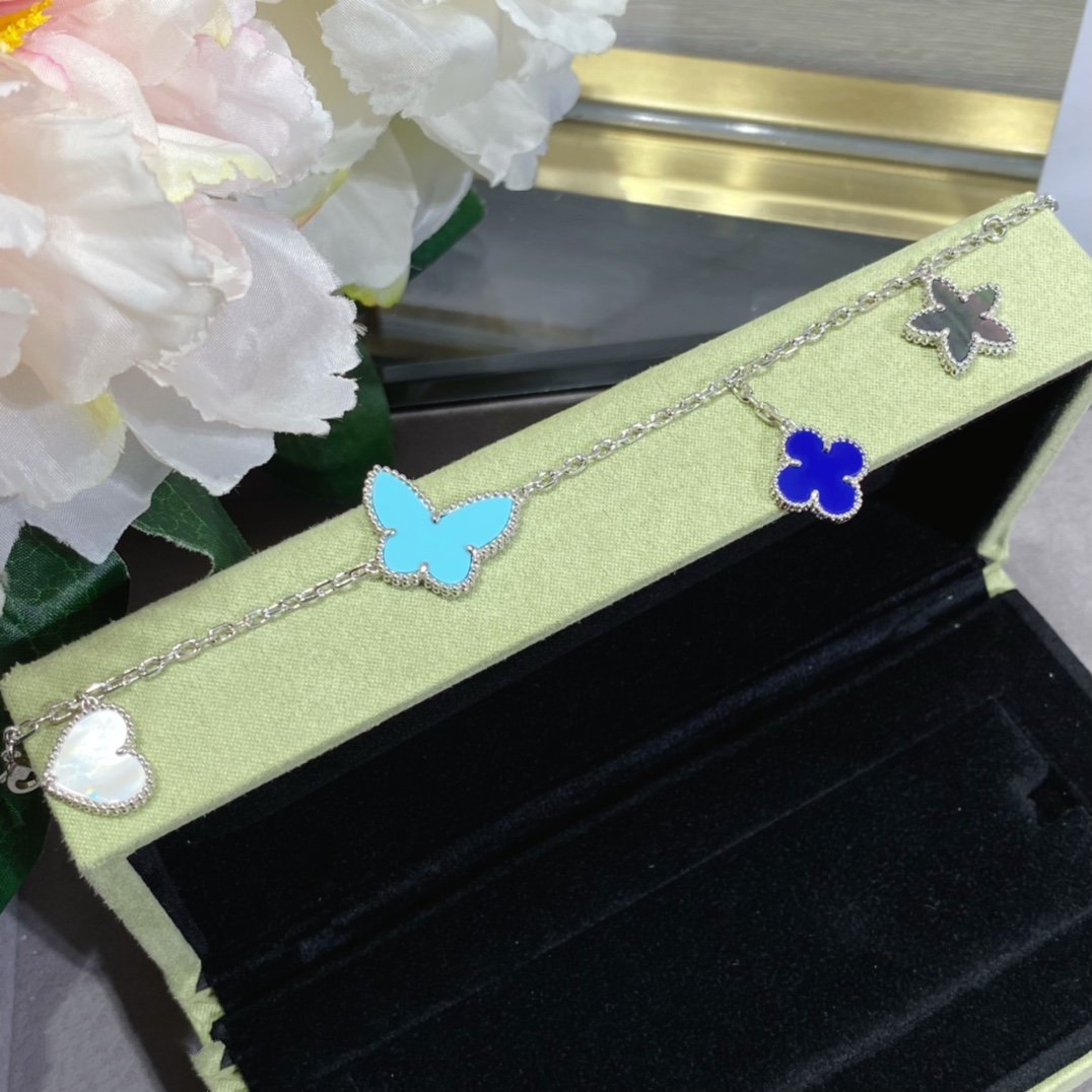 [Pearl Jewelrys]LUCKY SPRING SILVER BRACELET 4 MOTIF