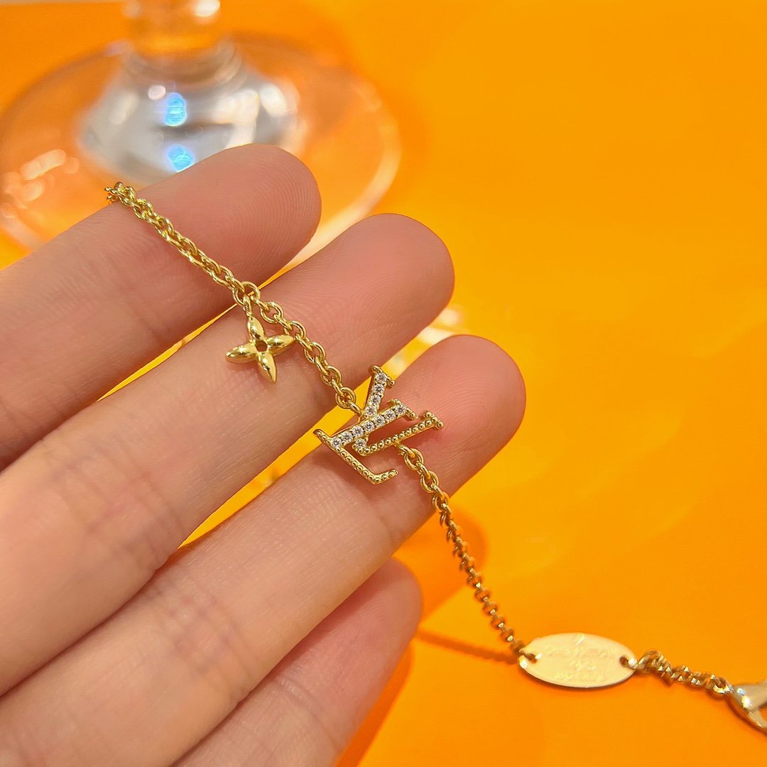 [Pearl Jewelrys]LOGO STAR MOTIF GOLD BRACELET