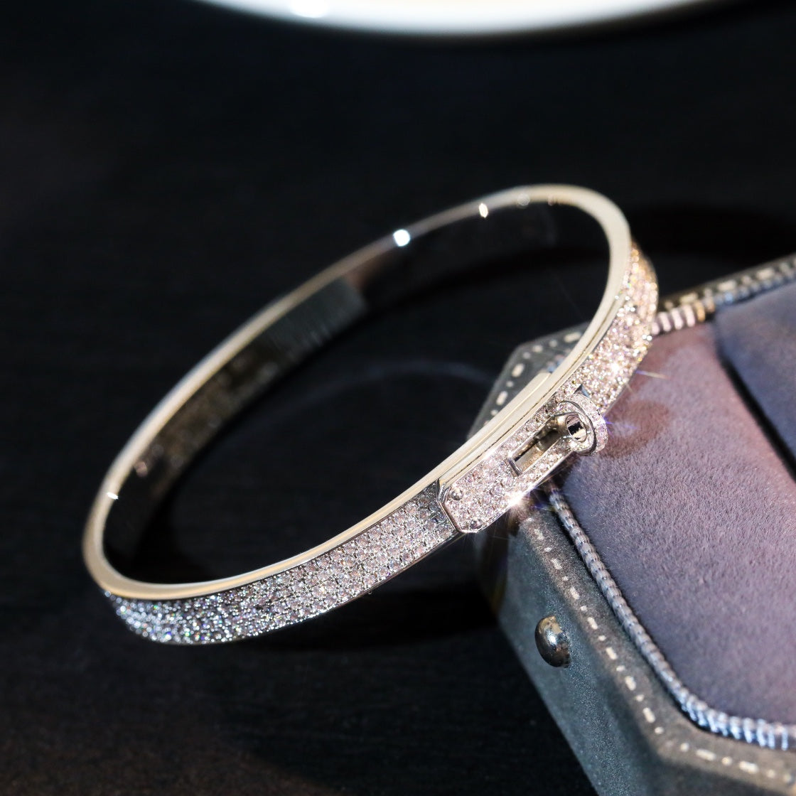 [Pearl Jewelrys]KELLY BRACELET DIAMOND PAVED