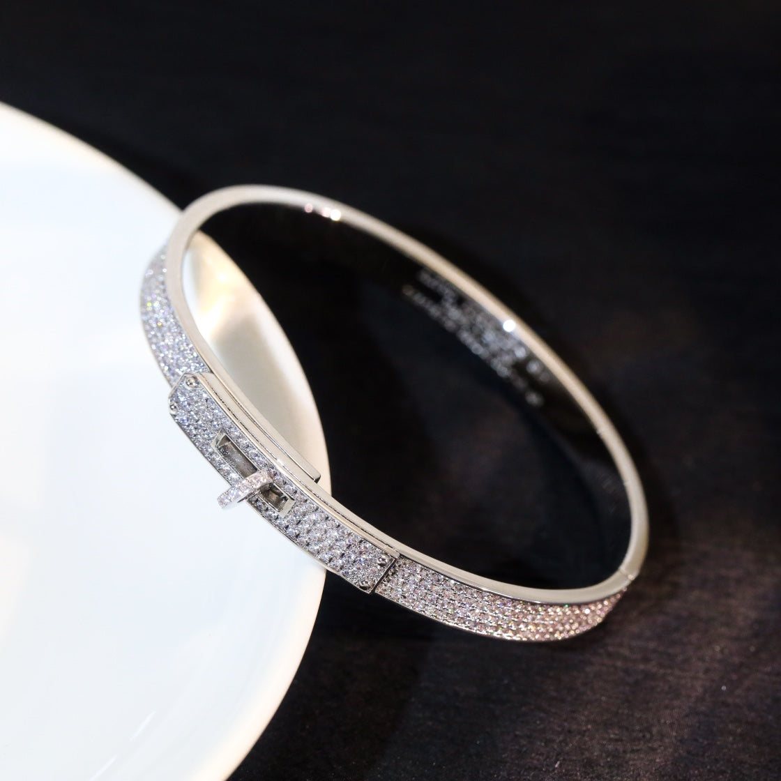 [Pearl Jewelrys]KELLY BRACELET DIAMOND PAVED