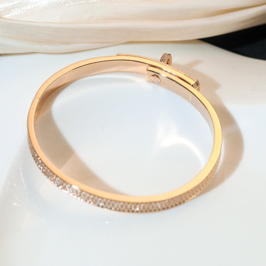 [Pearl Jewelrys]KELLY BRACELET DIAMOND PAVED