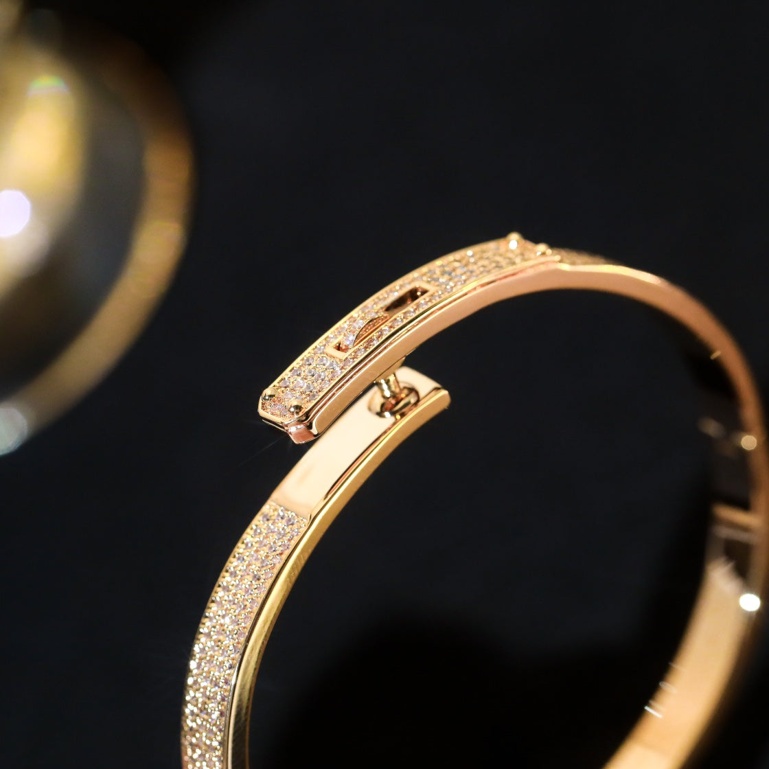 [Pearl Jewelrys]KELLY BRACELET DIAMOND PAVED