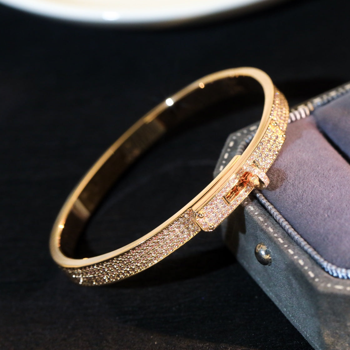 [Pearl Jewelrys]KELLY BRACELET DIAMOND PAVED