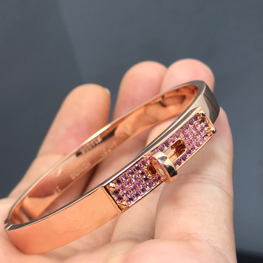 [Pearl Jewelrys]KELLY BRACELET PINK DIAMOND