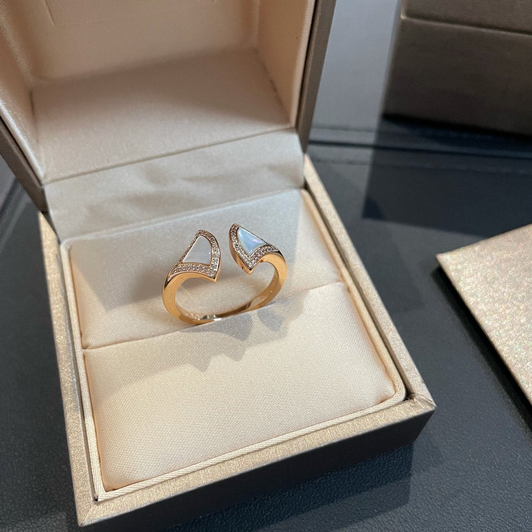[Pearl Jewelrys]DREAM MOP DIAMOND OPEN RING