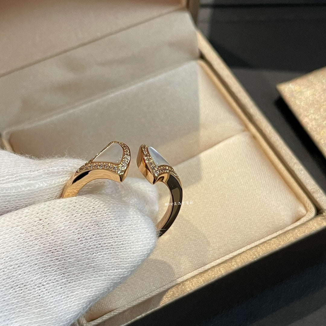 [Pearl Jewelrys]DREAM MOP DIAMOND OPEN RING