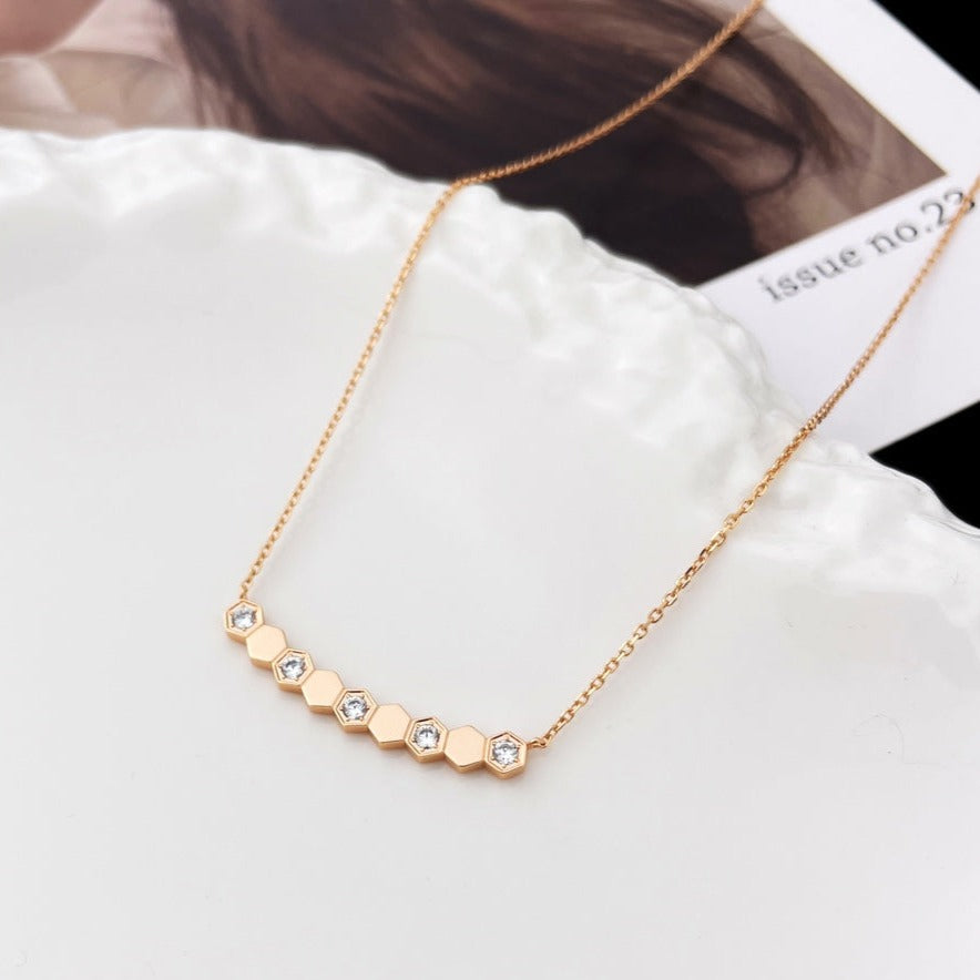 [Pearl Jewelrys]BEE MY LOVE DIAMOND NECKLACE