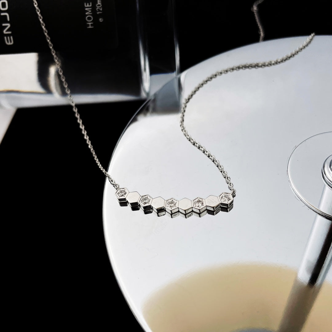 [Pearl Jewelrys]BEE MY LOVE DIAMOND NECKLACE