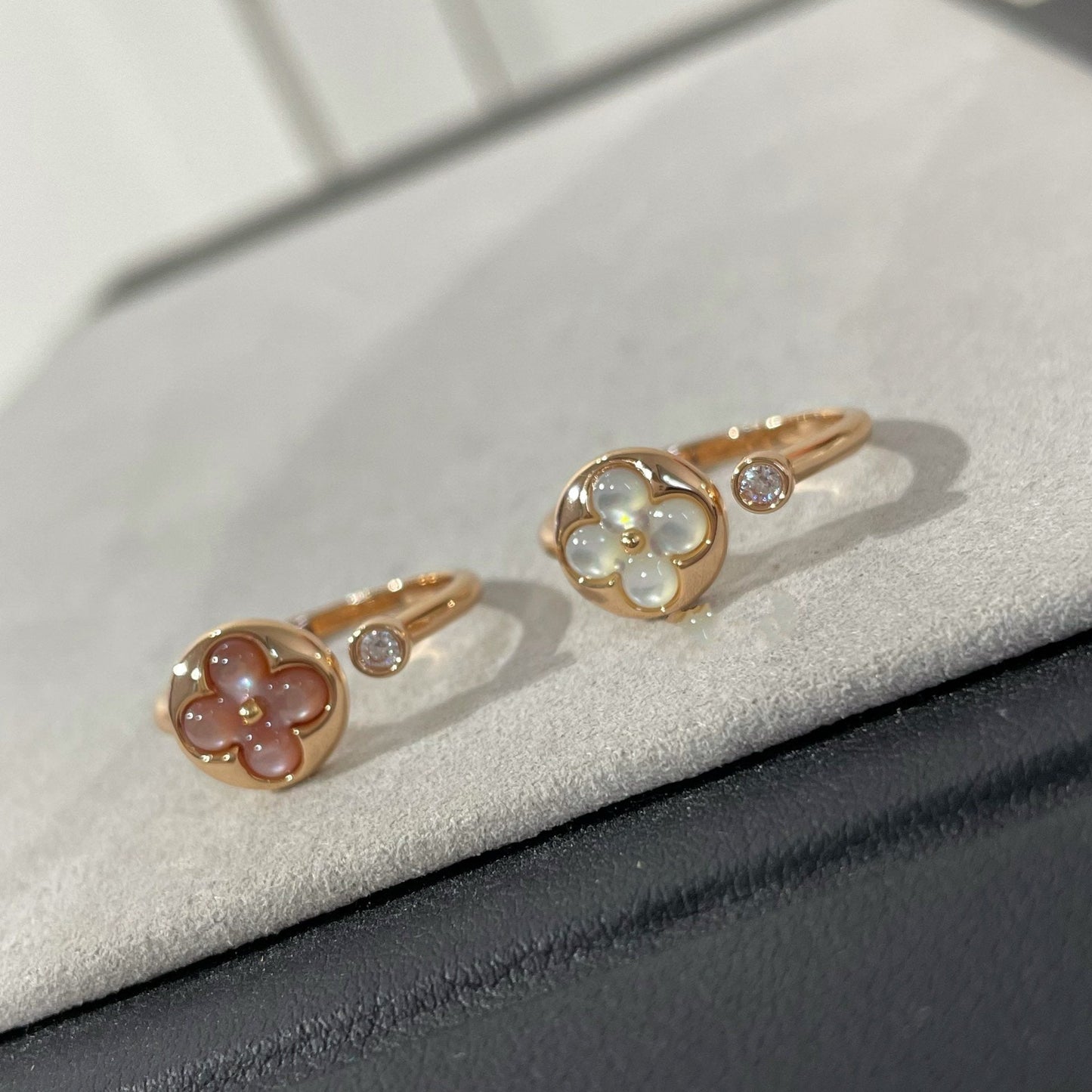 [Pearl Jewelrys]SUN 1 DIAMOND PINK MOP RING