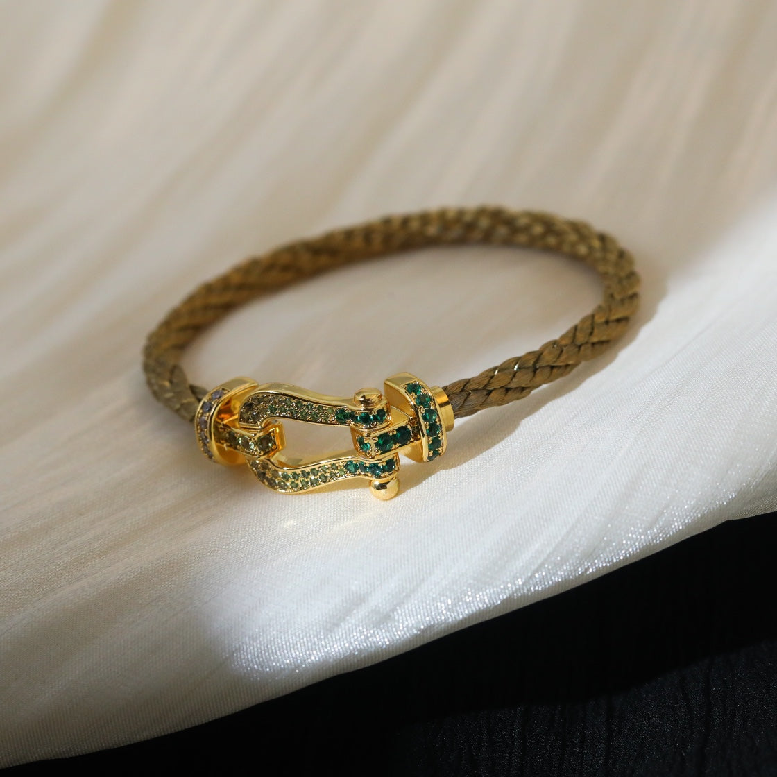 [Pearl Jewelrys]FORCE 10 GOLD GREEN DIAMOND PAVED