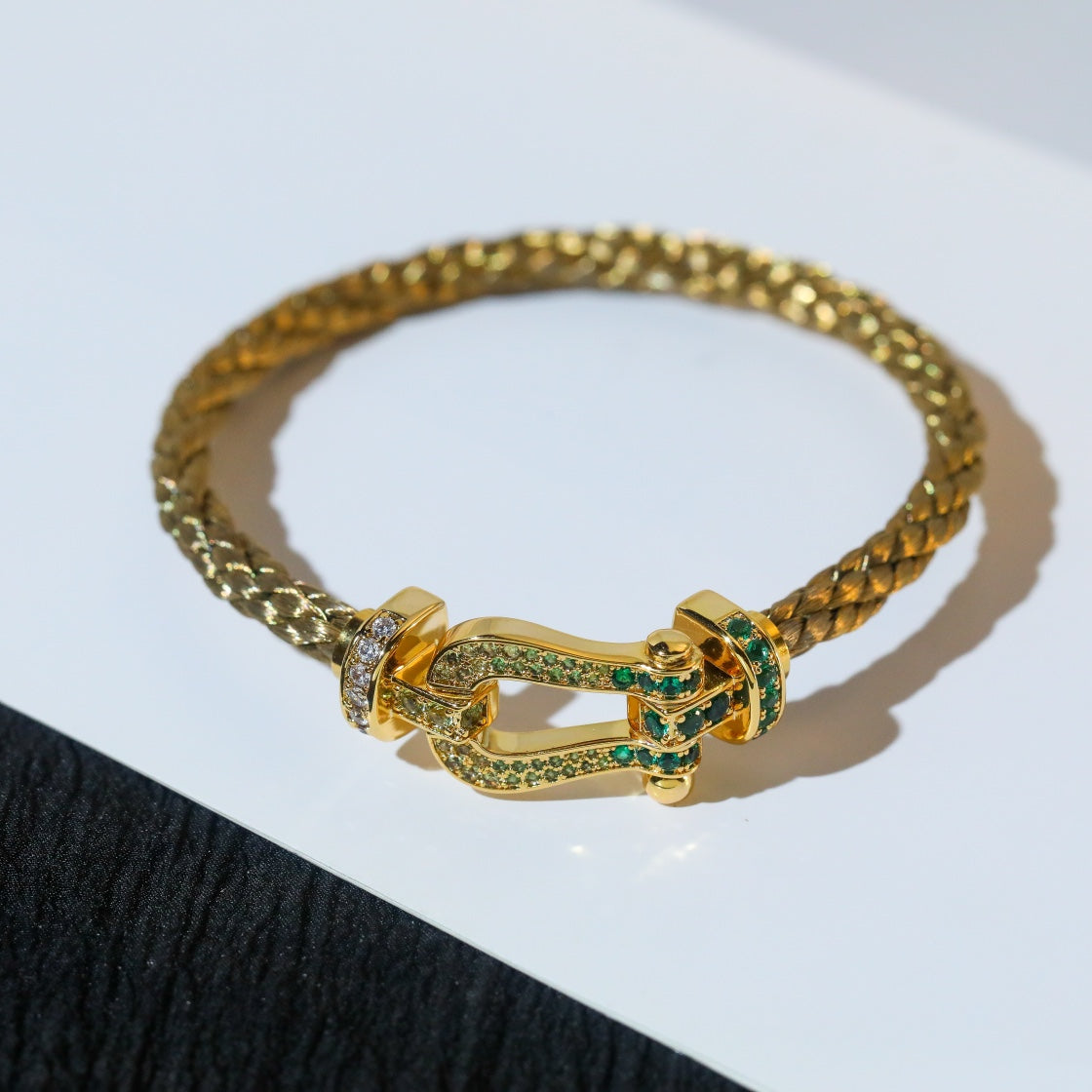 [Pearl Jewelrys]FORCE 10 GOLD GREEN DIAMOND PAVED