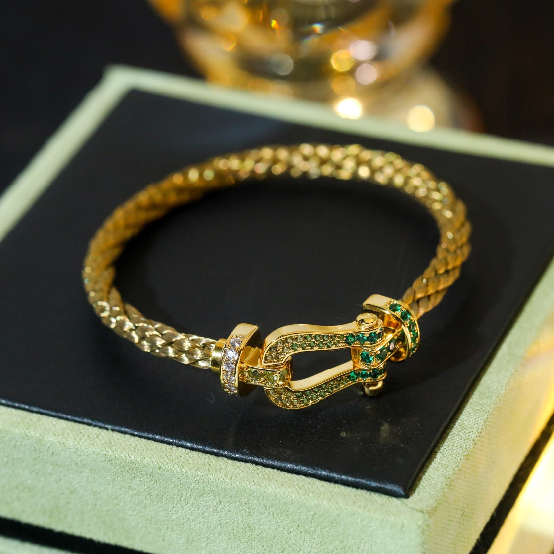 [Pearl Jewelrys]FORCE 10 GOLD GREEN DIAMOND PAVED