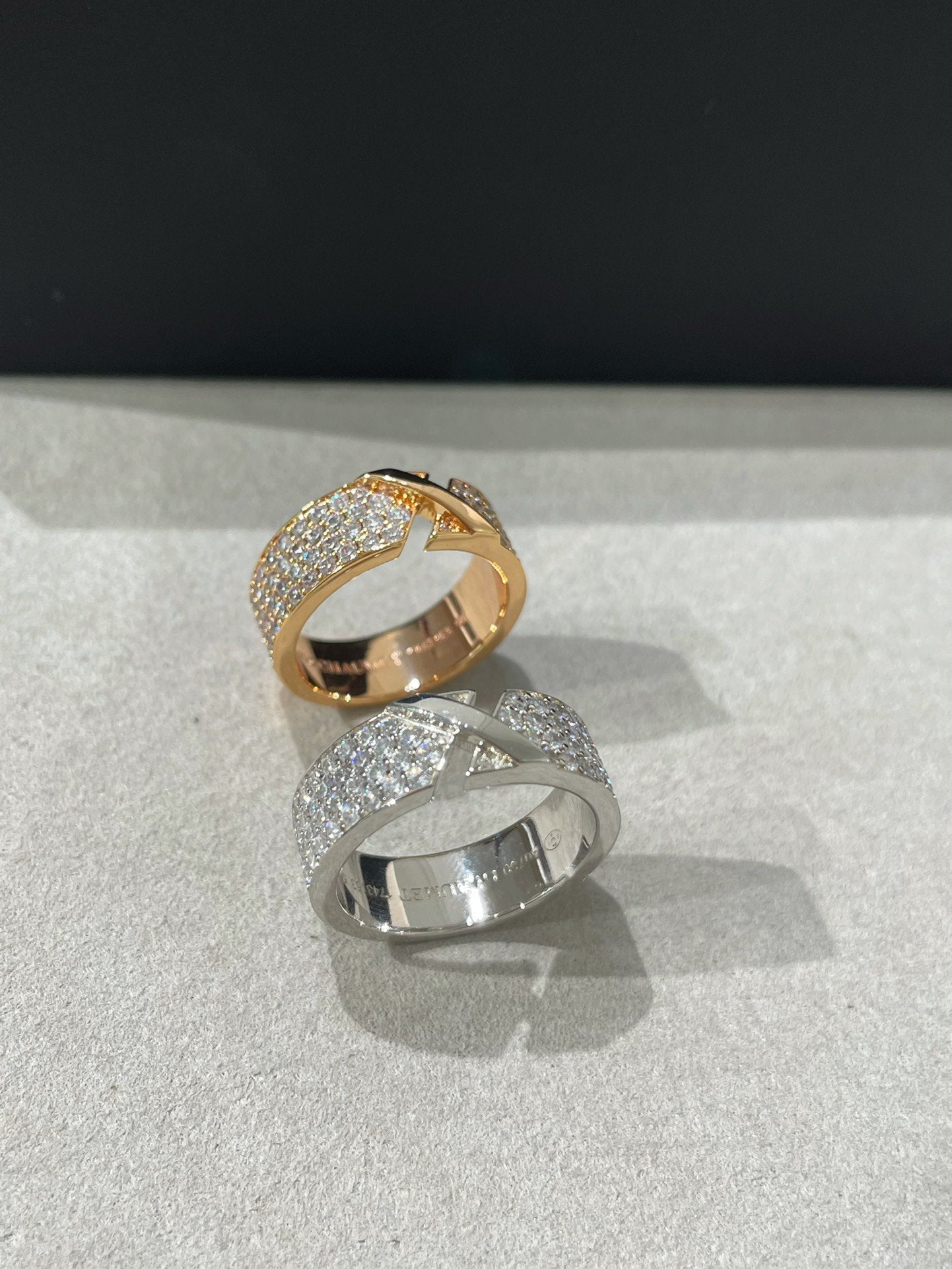 [Pearl Jewelrys]LIENS EVIDENCE  DIAMOND PAVED RING