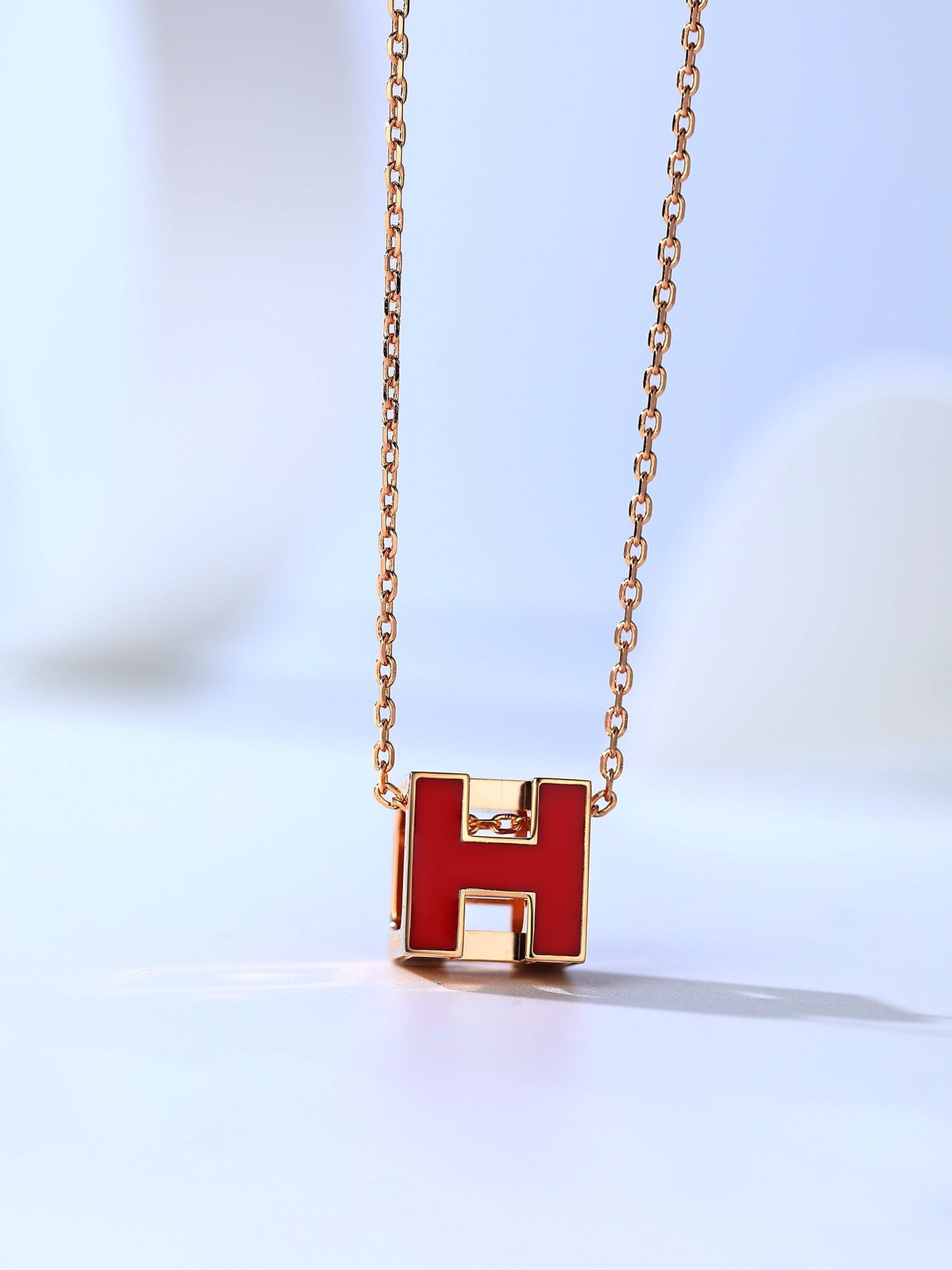 [Pearl Jewelrys]H CAGE PINK GOLD NECKLACE