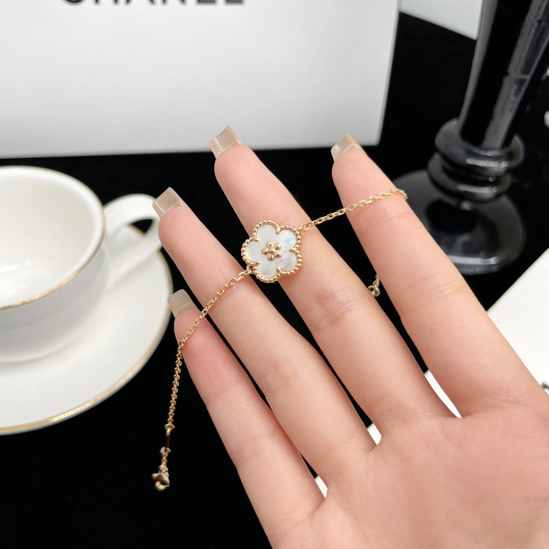 [Pearl Jewelrys]LUCKY SPRING ROSE GOLD MOP BRACELET
