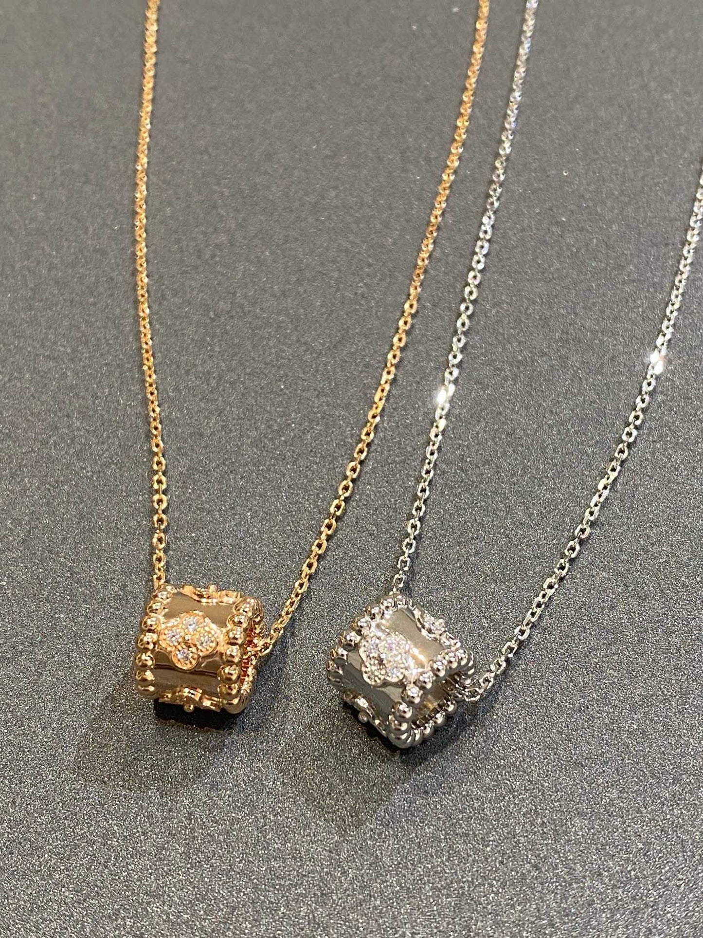 [Pearl Jewelrys]PERLEE PEDANT SIVLER DIAMOND NECKLACE